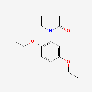 molecular formula C14H21NO3 B13811843 Acetamide, N-(2,5-diethoxyphenyl)-N-ethyl- CAS No. 68052-09-5