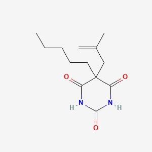 molecular formula C13H20N2O3 B13811871 5-(2-Methylprop-2-en-1-yl)-5-pentylpyrimidine-2,4,6(1H,3H,5H)-trione CAS No. 67051-51-8