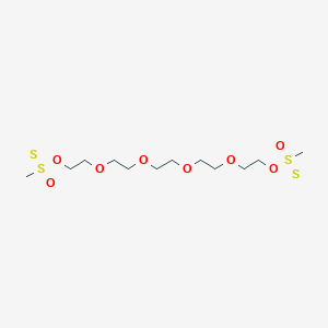 molecular formula C12H26O8S4 B13811879 Methyl-[2-[2-[2-[2-(2-methylsulfonothioyloxyethoxy)ethoxy]ethoxy]ethoxy]ethoxy]-oxo-sulfanylidene-lambda6-sulfane 