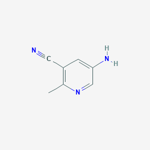 B1381188 5-Amino-2-methylnicotinonitrile CAS No. 1346542-14-0