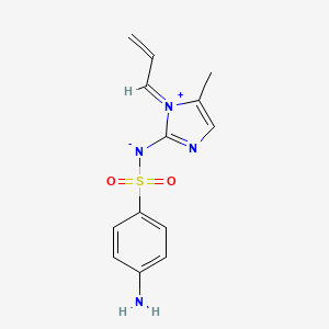 molecular formula C13H14N4O2S B13811889 4-Amino-N-(5-methyl-1-(1,2-propadienyl)-1H-imidazol-2-yl)benzenesulfonamide CAS No. 71795-48-7