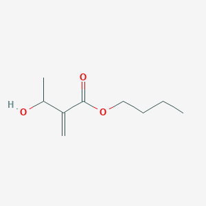 molecular formula C9H16O3 B13811897 Butyl 3-hydroxy-2-methylidenebutanoate CAS No. 22141-40-8