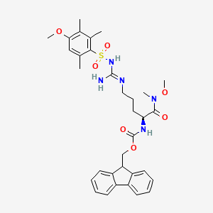 molecular formula C33H41N5O7S B13811914 Fmoc-arg(mtr)-n(och3)ch3 