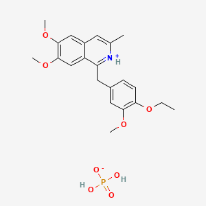 molecular formula C22H28NO8P B13811932 Dioxylium phosphate CAS No. 6670-95-7