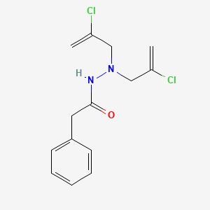 Acetic acid, phenyl-, 2,2-bis(2-chloroallyl)hydrazide