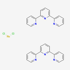 molecular formula C30H22Cl2N6Ru B13811936 Dichlororuthenium;2,6-dipyridin-2-ylpyridine 