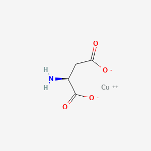 molecular formula C4H5CuNO4 B13811999 Copper L-aspartate CAS No. 30272-90-3