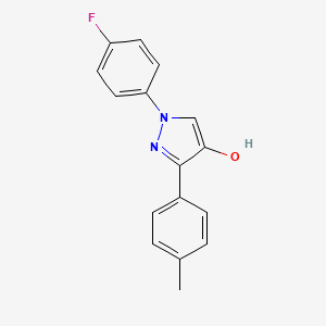 B1381202 1-(4-Fluorophenyl)-3-p-tolyl-1H-pyrazol-4-ol CAS No. 1202030-41-8