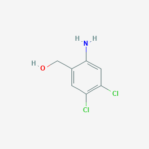 B1381206 (2-Amino-4,5-dichlorophenyl)methanol CAS No. 1379313-51-5