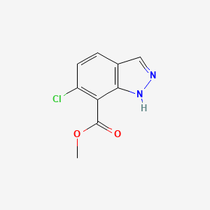 molecular formula C9H7ClN2O2 B1381215 methyl 6-chloro-1H-indazole-7-carboxylate CAS No. 1427361-37-2