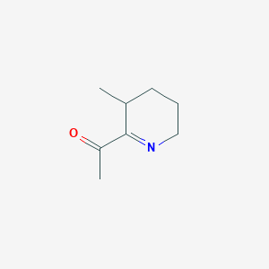 molecular formula C8H13NO B13812164 2-Acetyl-3-methyl-3,4,5,6-tetrahydropyridine 