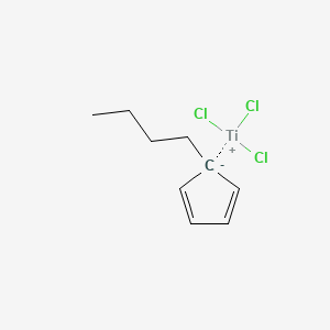 molecular formula C9H13Cl3Ti B13812179 (N-Butylcyclopentadienyl)titanium trichloride 