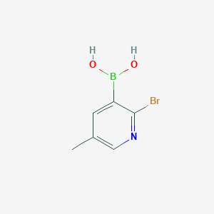 molecular formula C6H7BBrNO2 B1381224 (2-Bromo-5-methylpyridin-3-yl)boronic acid CAS No. 2096338-41-7