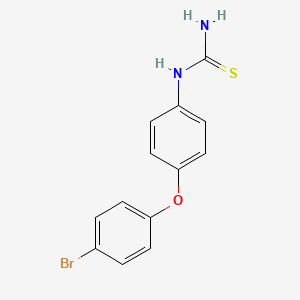 molecular formula C13H11BrN2OS B1381231 1-(4-(4-Bromophenoxy)phenyl)thiourea CAS No. 1159981-20-0