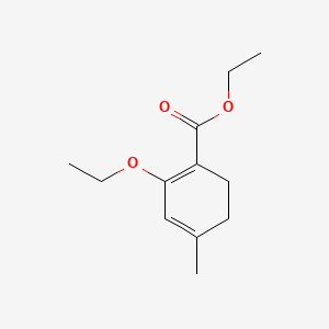 molecular formula C12H18O3 B13812329 Ethyl 2-ethoxy-4-methylcyclohexa-1,3-diene-1-carboxylate 