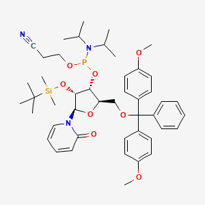 molecular formula C46H62N3O8PSi B13812358 Pyridin-2-one riboside cep 