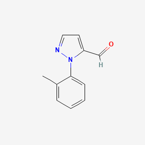 molecular formula C11H10N2O B1381236 1-(2-methylphenyl)-1H-pyrazole-5-carbaldehyde CAS No. 1159830-71-3