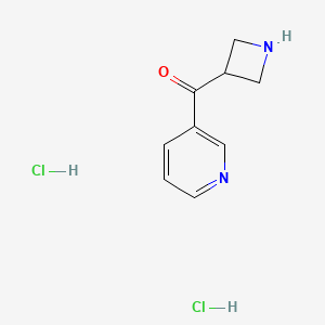molecular formula C9H12Cl2N2O B1381245 Azetidin-3-yl(pyridin-3-yl)methanone dihydrochloride CAS No. 2098001-21-7