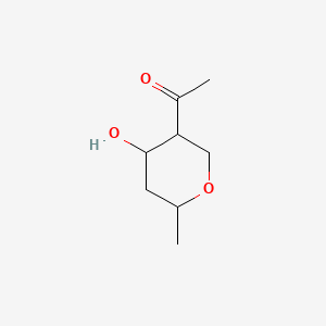 Ethanone, 1-(tetrahydro-4-hydroxy-6-methyl-2H-pyran-3-yl)-