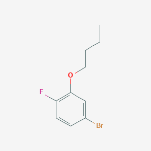 molecular formula C10H12BrFO B1381248 1-溴-3-正丁氧基-4-氟苯 CAS No. 1309933-37-6