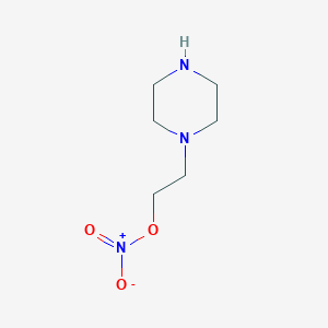 molecular formula C6H13N3O3 B13812480 2-(Piperazin-1-yl)ethyl nitrate CAS No. 52808-35-2