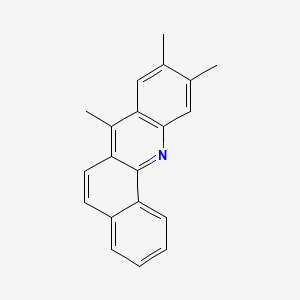 molecular formula C20H17N B13812501 7,9,10-trimethylbenzo[c]acridine CAS No. 58430-01-6