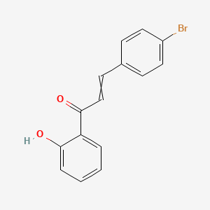 molecular formula C15H11BrO2 B13812502 3-(4-bromophenyl)-1-(2-hydroxyphenyl)prop-2-en-1-one CAS No. 65786-14-3