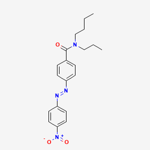 molecular formula C20H24N4O3 B13812525 N-Butyl-4-[(4-nitrophenyl)azo]-N-propylbenzamide 