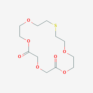 B13812538 1,4,7,10,13-Pentaoxa-16-thiacyclooctadecane-5,9-dione CAS No. 63689-59-8