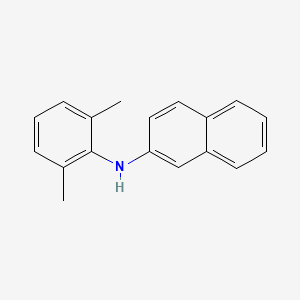 molecular formula C18H17N B13812569 N-2,6-dimethylphenyl-2-naphthylamine 