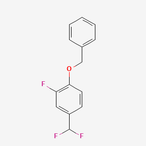 B1381258 1-(Benzyloxy)-4-(difluoromethyl)-2-fluorobenzene CAS No. 1803566-84-8