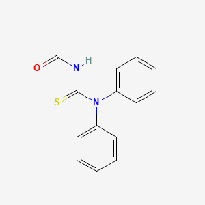 molecular formula C15H14N2OS B13812590 Acetamide, N-[(diphenylamino)thioxomethyl]- CAS No. 55040-91-0