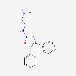 molecular formula C19H21N3O B13812603 2-((2-(Dimethylamino)ethyl)amino)-4,5-diphenyloxazole CAS No. 20503-83-7