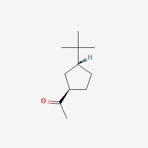 molecular formula C11H20O B13812620 1-[(1R,3R)-3-tert-butylcyclopentyl]ethanone 