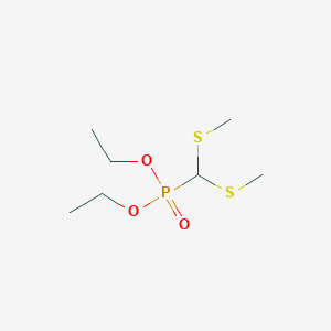 molecular formula C7H17O3PS2 B13812658 Diethyl [bis(methylthio)methyl]phosphonate CAS No. 62999-70-6