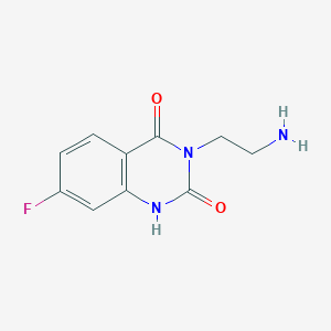 B1381267 3-(2-aminoethyl)-7-fluoroquinazoline-2,4(1H,3H)-dione CAS No. 1895500-49-8