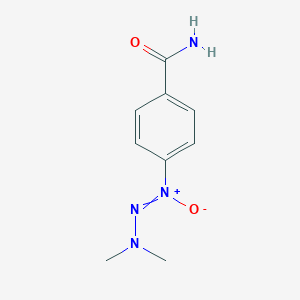 molecular formula C9H12N4O2 B138127 Benzamide,4-(3,3-dimethyl-1-oxido-1-triazenyl)-, (Z)-(9CI) CAS No. 142059-34-5