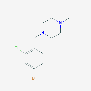 B1381270 1-(4-Bromo-2-chlorobenzyl)-4-methylpiperazine CAS No. 1704080-58-9