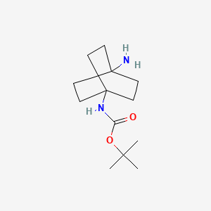 molecular formula C13H24N2O2 B1381276 tert-Butyl (4-aminobicyclo[2.2.2]octan-1-yl)carbamate CAS No. 1630906-54-5