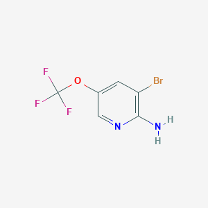 molecular formula C6H4BrF3N2O B1381283 3-Bromo-5-(trifluoromethoxy)pyridin-2-amine CAS No. 1361693-01-7