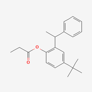 4-Tert-butyl-2-(1-phenylethyl)phenyl propanoate