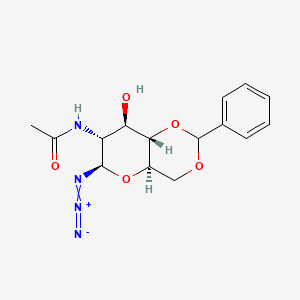 molecular formula C15H18N4O5 B13812851 2-Acetamido-4,6-O-benzylidene-2-deoxy-beta-D-glucopyranosyl Azide 