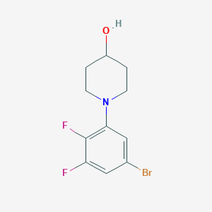 molecular formula C11H12BrF2NO B1381287 1-(5-Bromo-2,3-difluorophenyl)piperidin-4-ol CAS No. 1704067-19-5