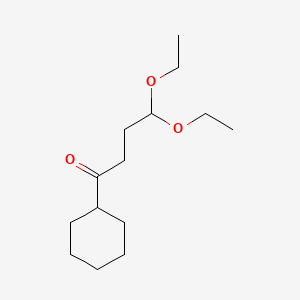 1-Cyclohexyl-4,4-diethoxy-1-butanone