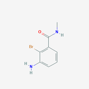B1381293 3-amino-2-bromo-N-methylbenzamide CAS No. 1566963-26-5
