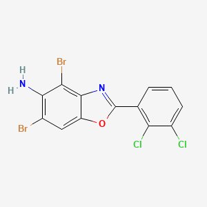 4,6-Dibromo-2-(2,3-dichlorophenyl)-1,3-benzoxazol-5-amine