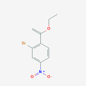 B1381297 2-Bromo-1-(1-ethoxyvinyl)-4-nitrobenzene CAS No. 2166899-18-7