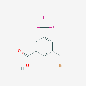 molecular formula C9H6BrF3O2 B1381298 3-(溴甲基)-5-(三氟甲基)苯甲酸 CAS No. 2090298-17-0
