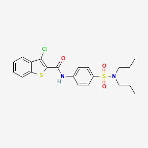 3-chloro-N-[4-(dipropylsulfamoyl)phenyl]-1-benzothiophene-2-carboxamide