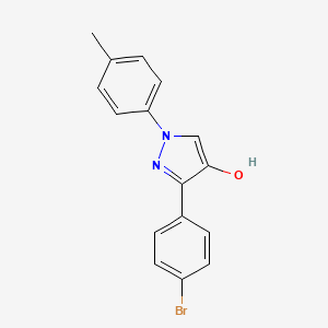 B1381300 3-(4-Bromophenyl)-1-p-tolyl-1H-pyrazol-4-ol CAS No. 1202030-45-2